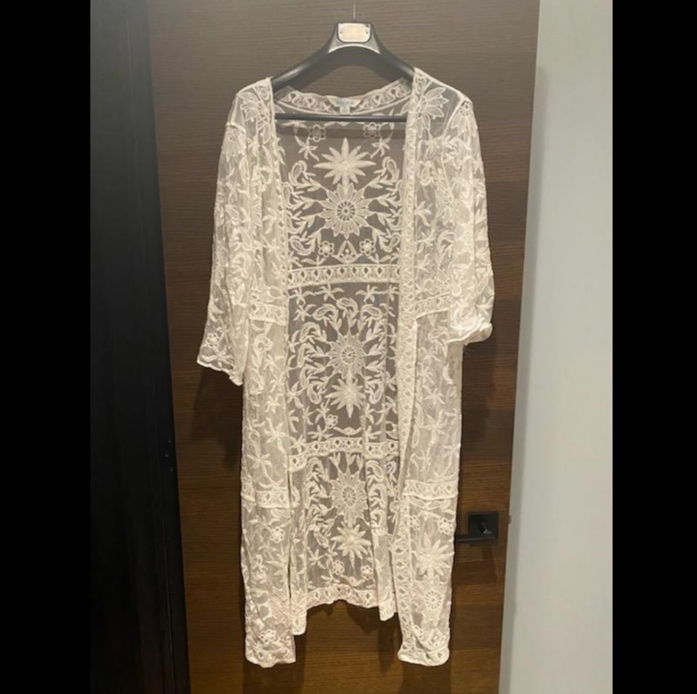 NWOT Sundance sheer lace duster